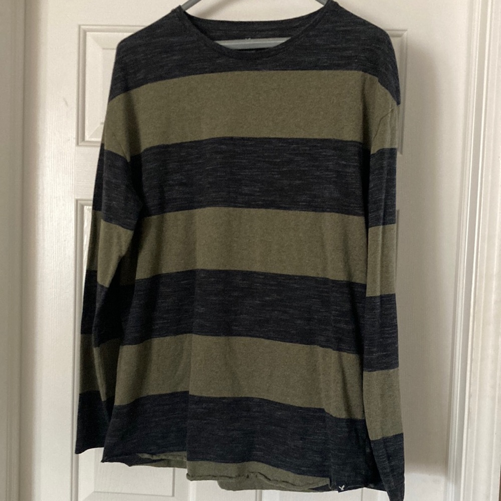 American Eagle Outfitters seriously soft collection blue and green striped